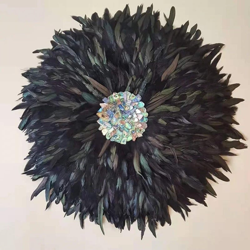 Sowder Rooster Hackle Feather Fringe Trim 5-7" in Width Pack of 5 Yards(Black) - Image 3